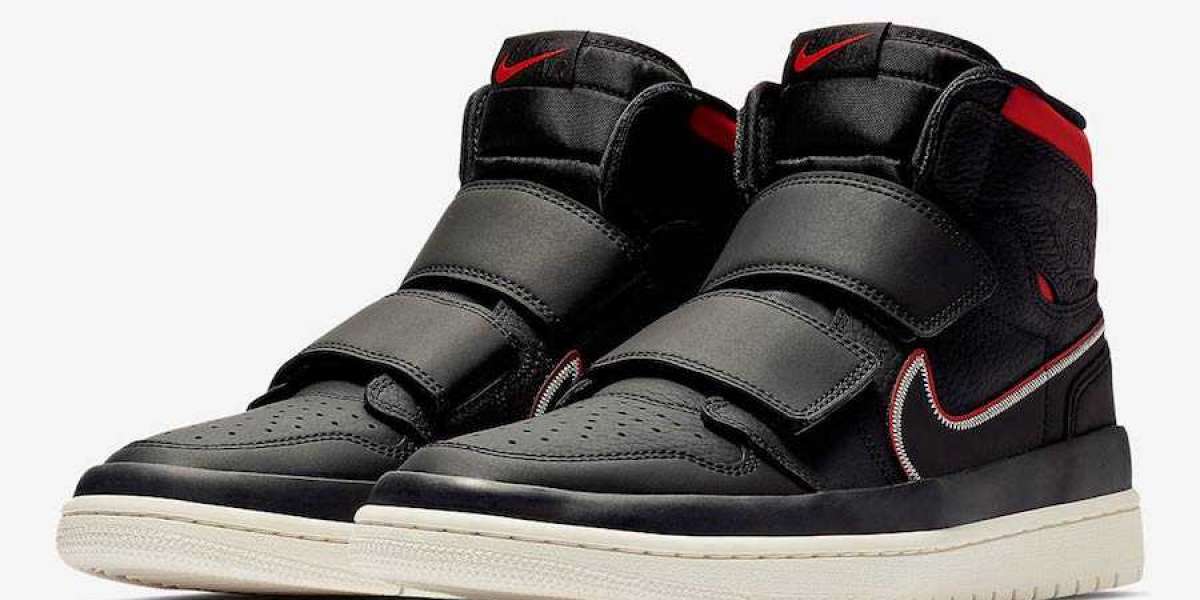 How About The Air Jordan 1 Retro High Double Strap “Black Red” Sneakers AQ7924-016?