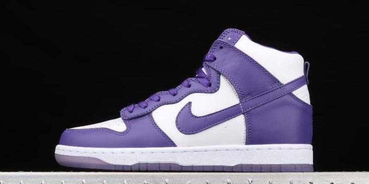 Latest Nike Dunk High FK White Varsity Purple is Available Now