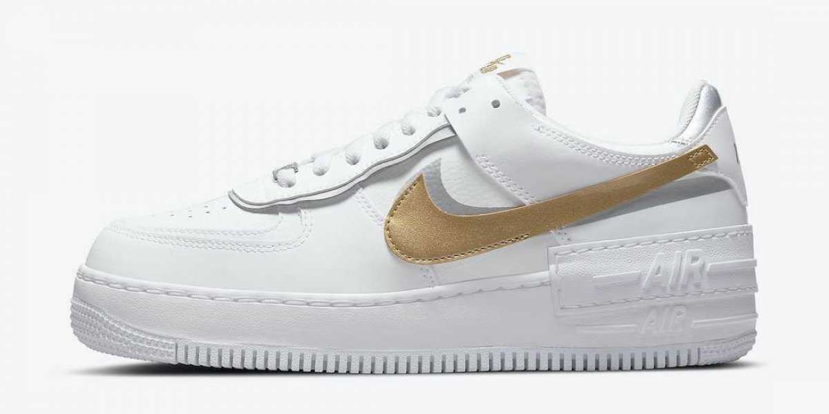 Nike Air Force 1 Shadow “White Gold” 2021 New Arrival DM3064-100