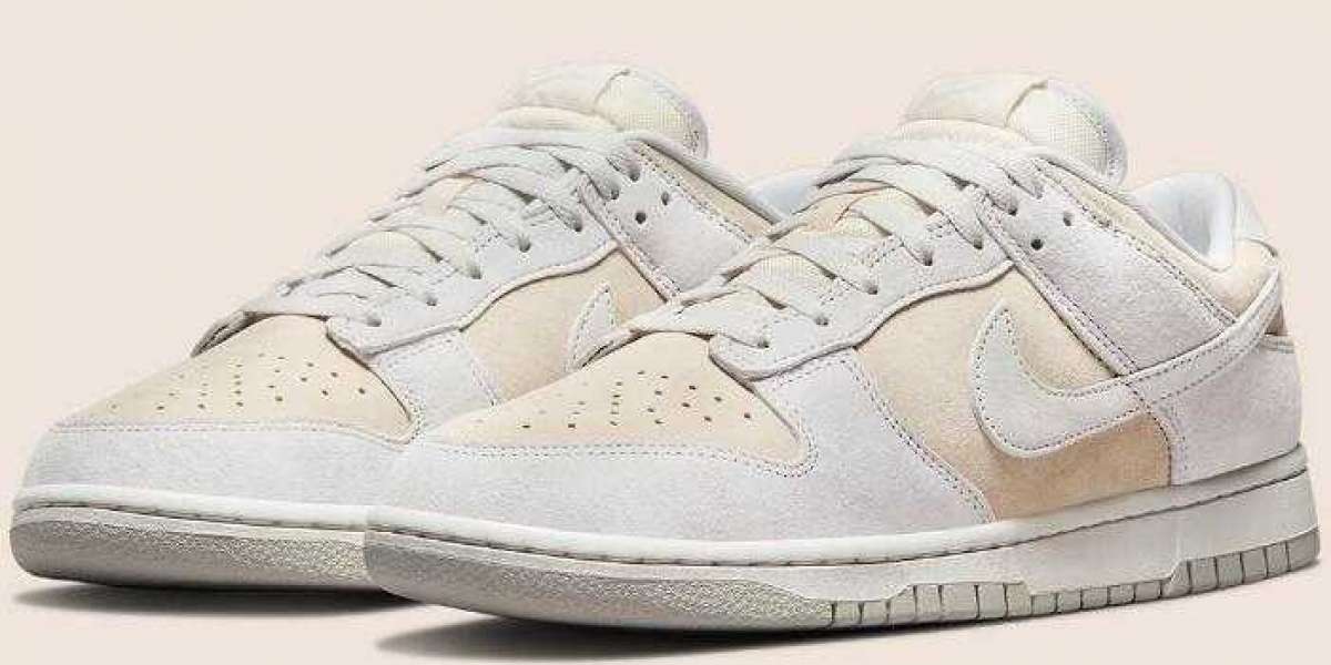 The DD8338-001 Nike Dunk Low PRM Vast Grey for women and men