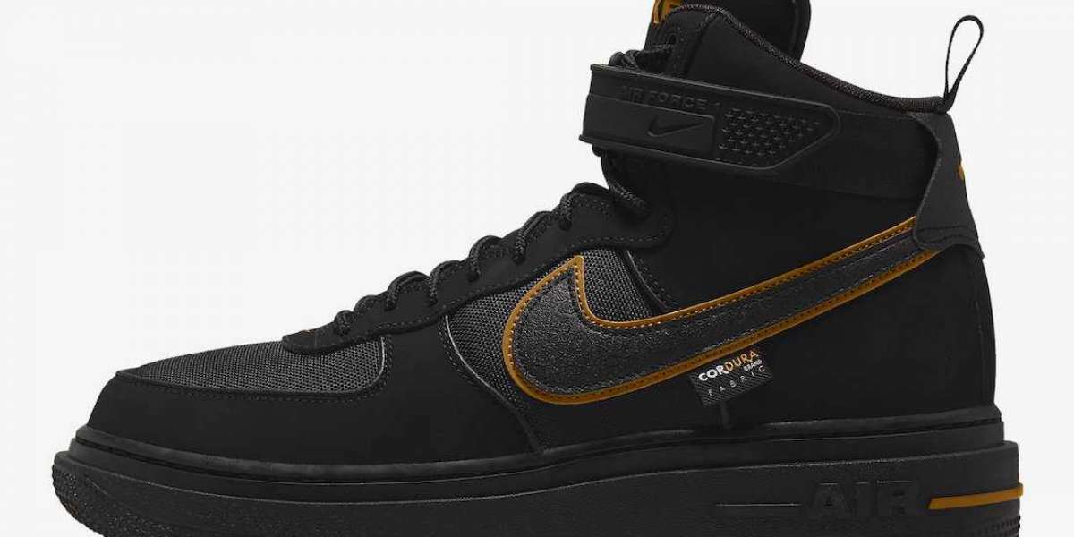 New Nike Air Force 1 Boot Cordura "Black Wheat" Gold DO6702-001 is sold very cheaply