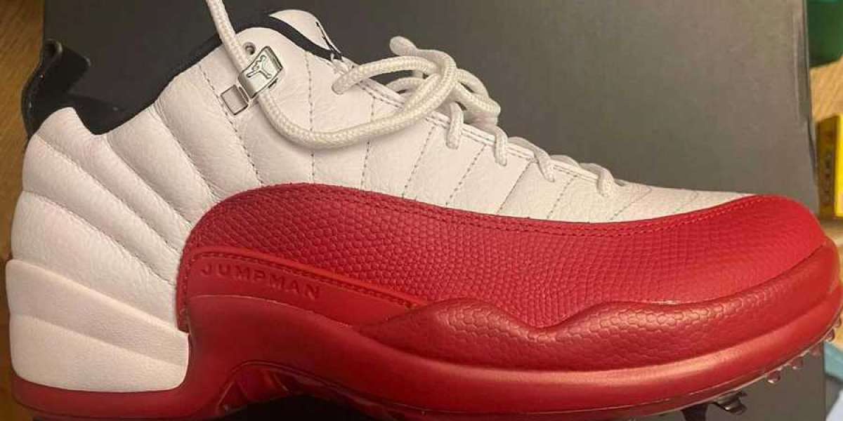 2023 New Air Jordan 12 Low Golf "Cherry" DH4120-161 Another pair of "cherry" color scheme!